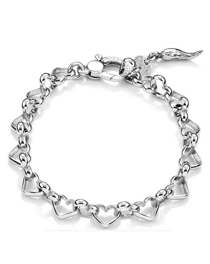 Bracciali - Catene - 8591 BRACCIALE CATENA CUORI GIOVANNI RASPINI