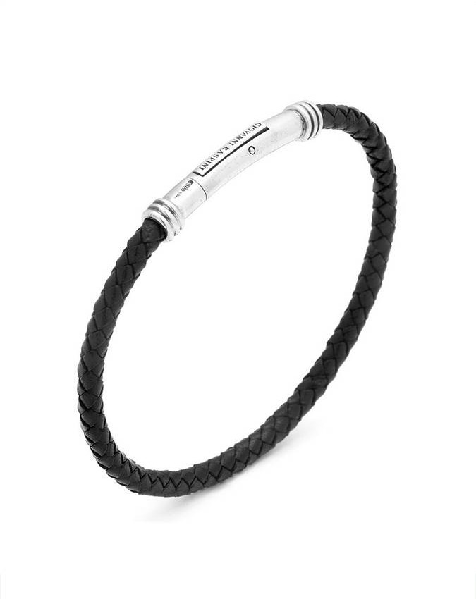 Collezione uomo - Bracciali uomo - 11354/l 21 CM. BRACCIALE CUOIO INTRECCIATO GIOVANNI RASPINI bracciale cuoio intrecciato giovanni raspini