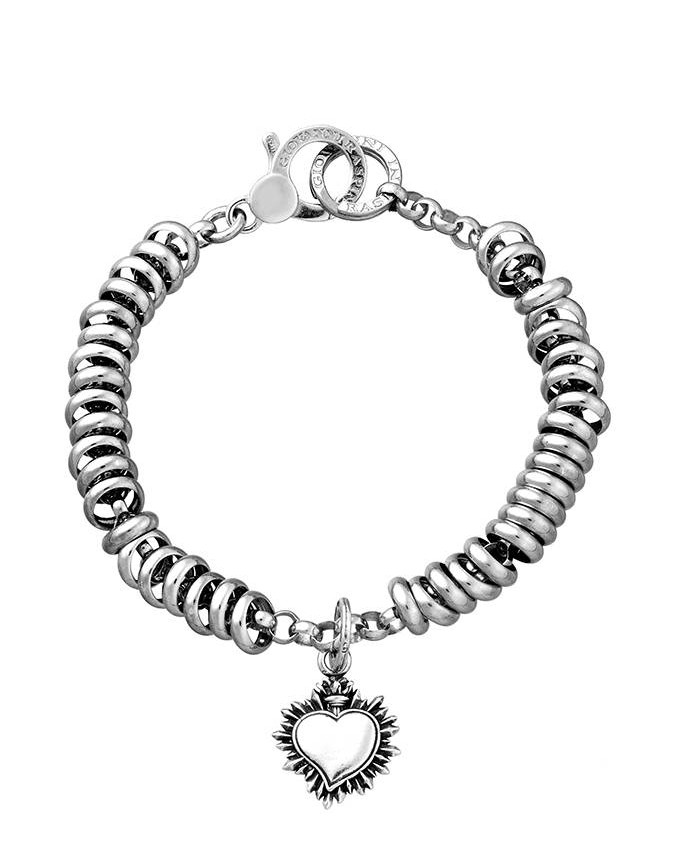 Bracciali - Cuori, Angeli, Corone, Monete e vari - 11298 BRACCIALE CUORE VOTIVO CM. 20 GIOVANNI RASPINI