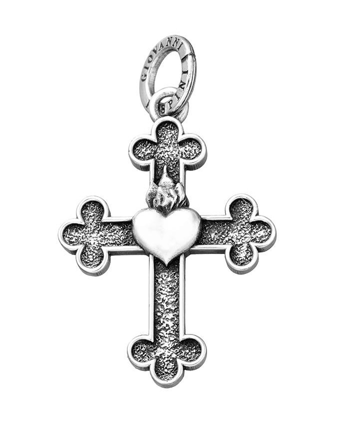 Charms - Soggetti sacri - 11296 CROCE CUORE GRANDE GIOVANNI RASPINI