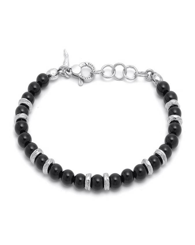 Collezione uomo - Bracciali uomo - 11652 cm. 20  BRACCIALE TANGO ONICE GIOVANNI RASPINI