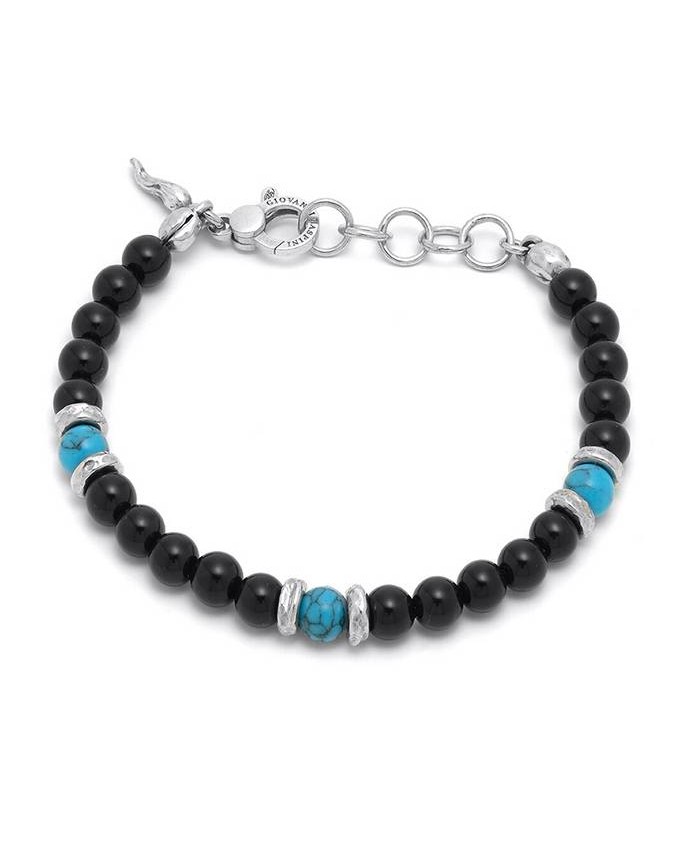Collezione uomo - Bracciali uomo - 11651 BRACCIALE TANGO BLACK AND BLUE GIOVANNI RASPINI