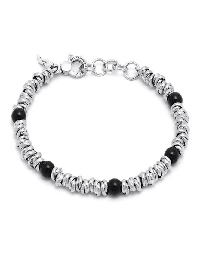 Collezione uomo - Bracciali uomo - 11650 BRACCIALE NODINI E ONICE GIOVANNI RASPINI