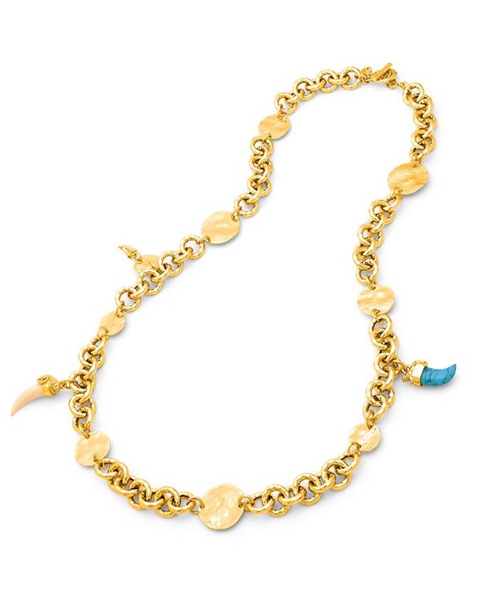 Collane - Nomad - Gioielli in bronzo dorato - N0009 COLLANA LUNGA DAKOTA in bronzo dorato a 18kt GIOVANNI RASPINI