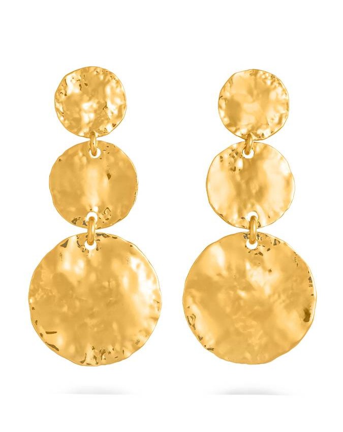 Orecchini - Nomad - Gioielli in bronzo dorato - N0012 ORECCHINI DAKOTA A CASCATA in bronzo dorato a 18kt GIOVANNI RASPINI