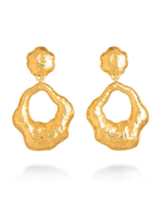 Orecchini - Nomad - Gioielli in bronzo dorato - N0013 ORECCHINI SAND in bronzo dorati a 18kt GIOVANNI RASPINI