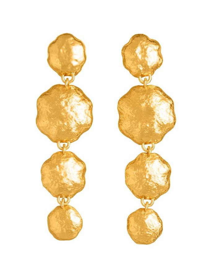 Orecchini - Nomad - Gioielli in bronzo dorato - N0014 ORECCHINI A CASCATA SAND in bronzo dorato a 18kt GIOVANNIRASPINI