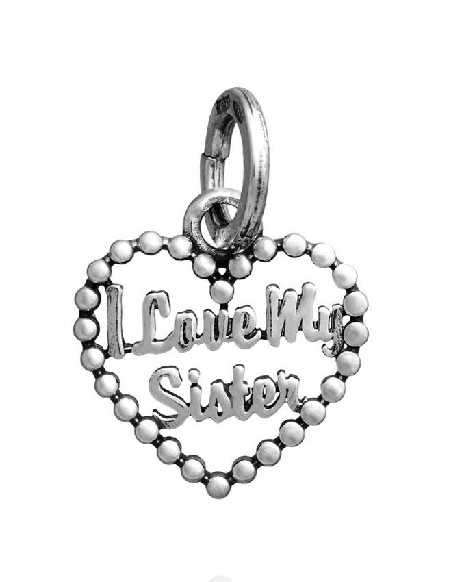 Charms - Angeli e cuori - 11718 CHARM CUORE I LOVE MY SISTER GIOVANNI RASPINI