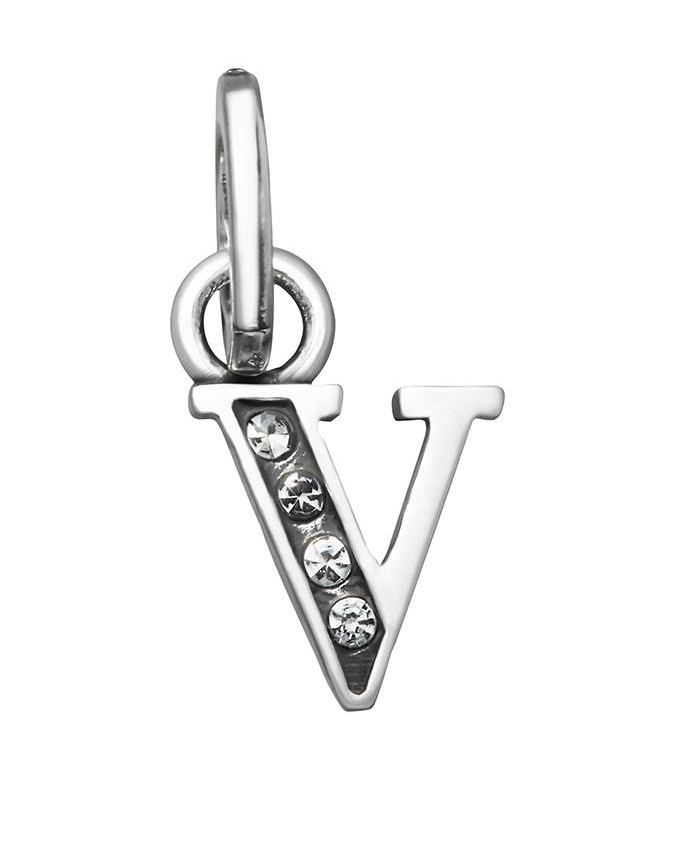 Charms - Lettere e numeri - 12160 CHARM V CRYSTAL GIOVANNI RASPINA