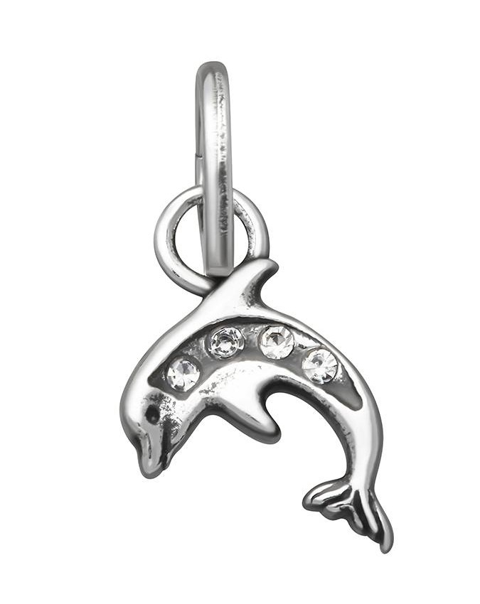 Charms - Mare - 12181 MINI CHARM DELFINO CRYSTAL GIOVANNI RASPINI