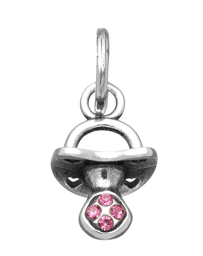 Charms - Baby - 12191 MINI CHARM CIUCCIO CRYSTAL ROSA GIOVANNI RASPINI