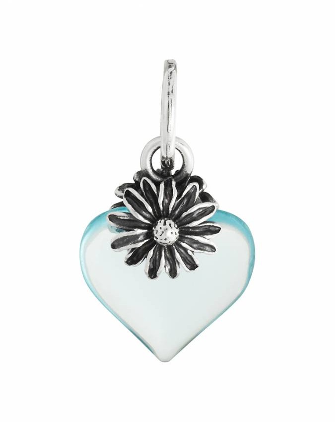 Charms - Angeli e cuori - 12474 CHARM CUORE MARGHERITA CUORE AZZURRO GIOVANNI RASPINI 