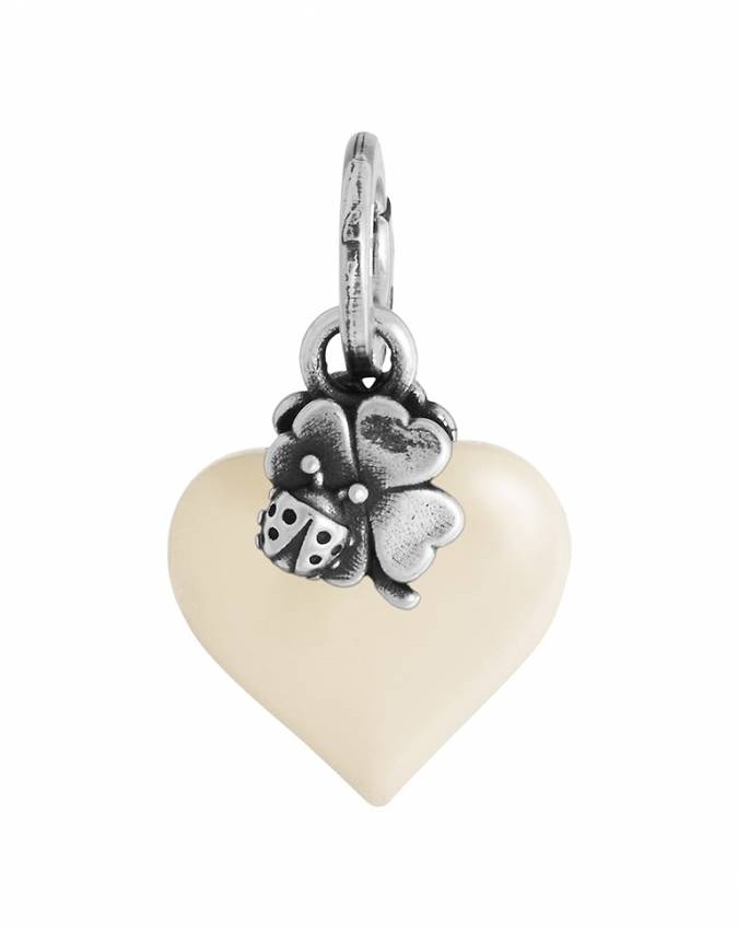 Charms - Angeli e cuori - 12467 CHARM CUORE LUCKY AVORIO GIOVANNI RASPINI