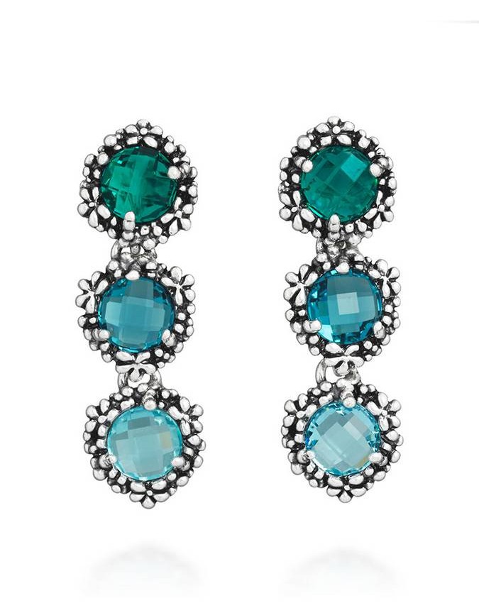 Orecchini - Floral - 12433 ORECCHINI CASCATA BLUE IVY GIOVANNI RASPINI