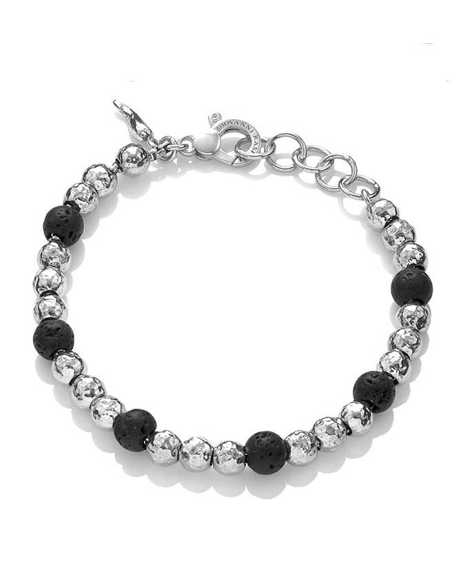 Bracciali - Rock - 10489/M BRACCIALE MINI BOWL BLACK GIOVANNI RASPINI