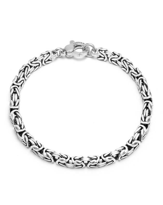 Bracciali - Bracciali uomo - 11065/L BRACCIALE BIZANTINA QUADRA PICCOLA CM 21 GIOVANNI RASPINI