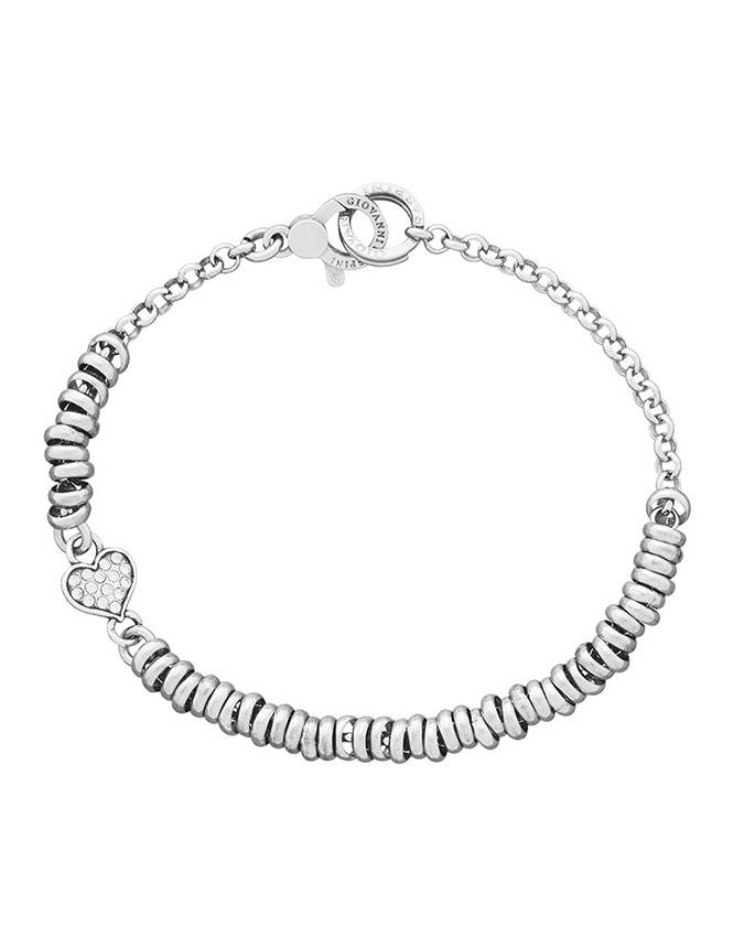 Bracciali - Rock - 12204 BRACCIALE BASE CIAMBELLINE MINI CUORE CRYSTAL GIOVANNI RASPINI