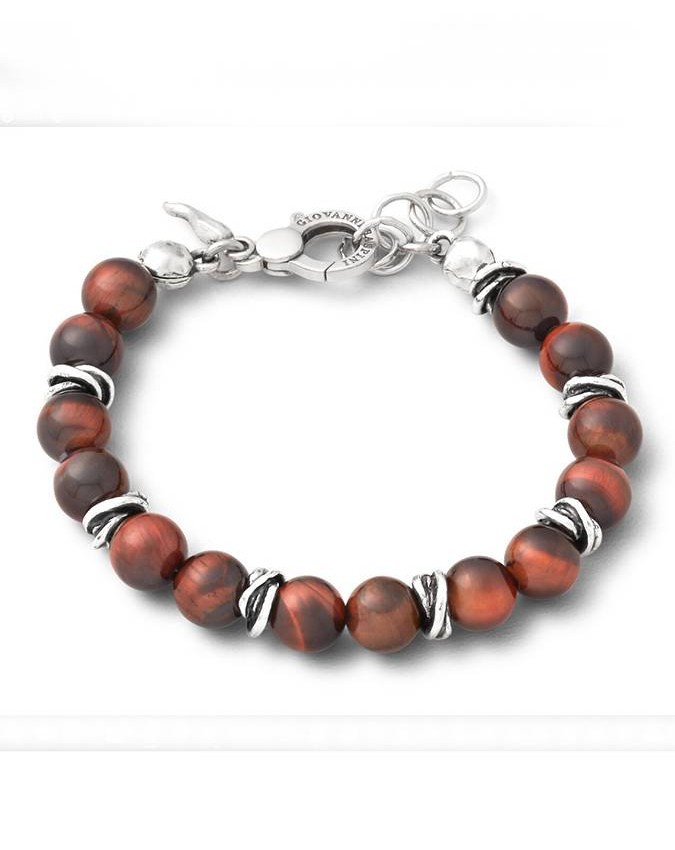 Bracciali - Bracciali uomo - 12214/l BRACCIALE BIG TANGO OCCHIO DI TORO GIOVANNI RASPINI