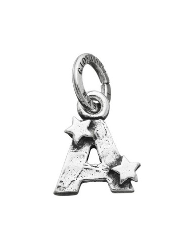 Charms - Lettere e numeri - 6647 CHARM A CON STELLE GIOVANNI RASPINI
