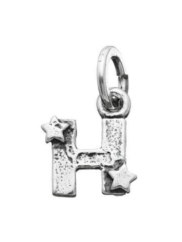 Charms - Lettere e numeri - 6654 CHARM H CON STELLE GIOVANNI RASPINI