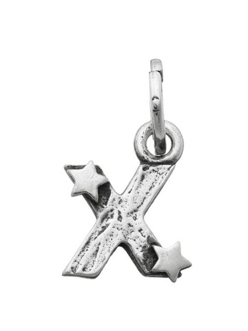 Charms - Lettere e numeri - 6672 CHARM X CON STELLE GIOVANNI RASPINI