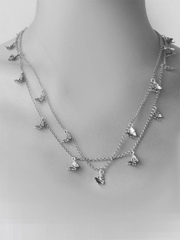 Bracciali - Floral - 8175 COLLANA/BRACCIALE 108 FARFALLE GIOVANNI RASPINI