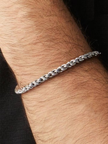 Bracciali - Catene - 9321/M BRACCIALE TRECCIA cm.19 GIOVANNI RASPINI