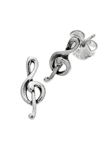 Orecchini - Fantasy e vari - 9786 ORECCHINI BOTTONE CHIAVE DI VIOLINO GIOVANNI RASPINI