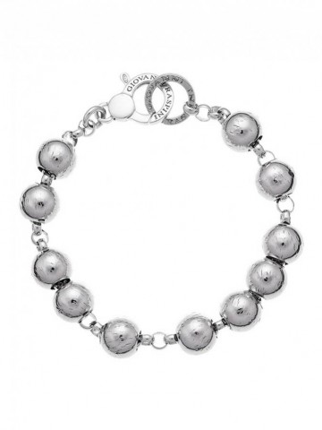 Bracciali - Bracciali Base per charms - 9826 BRACCIALE SFERE GRANDI cm.20  GIOVANNI RASPINI
