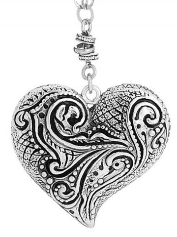 Collane - Angeli e cuori - 8834 PENDENTE CUORE CON CATENA cm.90 GIOVANNI RASPINI