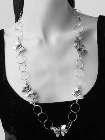 Collane - Floral - 9804 LUNGA FARFALLE cm.82 GIOVANNI RASPINI