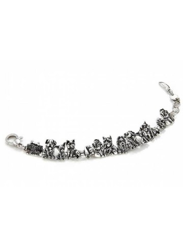 Bracciali - Animalier - 8028 BRACCIALE SNODO CANI cm.19 GIOVANNI RASPINI