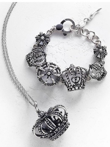 Bracciali - Fantasy e vari - 7933 BRACCIALE CORONE SNODO cm.20 GIOVANNI RASPINI