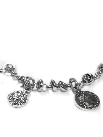 Bracciali - Bracciali Base per charms - 9718 BRACCIALE MONETE ANTICHE cm.20 GIOVANNI RASPINI