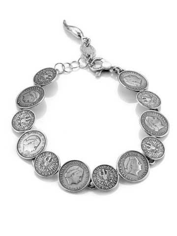 Bracciali - Monete - 7584 BRACCIALE MINI MONETE cm.20 GIOVANNI RASPINI