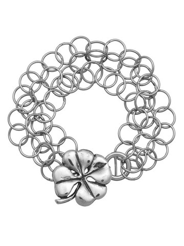 Bracciali - Amuleti e portafortuna - 7923 BRACCIALE TRIPLET QUADRIFOGLIO MEDIO  GIOVANNI RASPINI