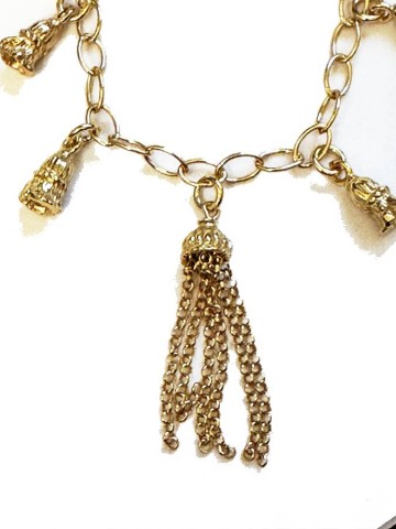 Bracciali - Fantasy e vari - 7973 BRACCIALE PON PON DORATO GIOVANNI RASPINI