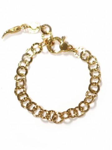 Bracciali - Catene - 8553 BRACCIALE CATENA CAPRI DORATO cm.21  GIOVANNI RASPINI