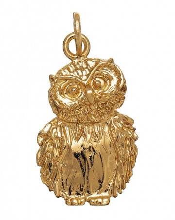 Pendenti - Animalier - 8576 GUFO DORATO argento 925 GIOVANNI RASPINI