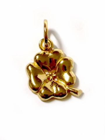 Charms - Amuleti e portafortuna - 8581 QUADRIFOGLIO MEDIO DORATO GIOVANNI RASPINI