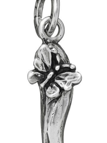 Charms - Floral - 8769 CHARM CORNO PICCOLO FARFALLA  GIOVANNI RASPINI