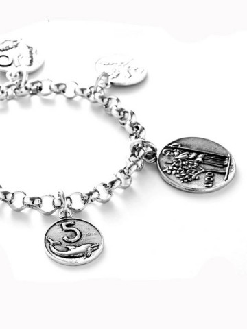 Charms - Monete - 9456 CHARM MONETA 5 LIRE GIOVANNI RASPINI