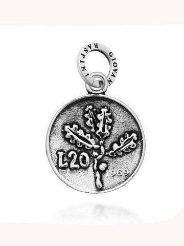 Charms - Monete - 9458 CHARM MONETA 20 LIRE GIOVANNI RASPINI