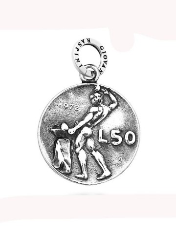 Charms - Monete - 9459 CHARM MONETA 50 LIRE GIOVANNI RASPINI