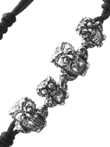 Bracciali - Animalier - 7835 BRACCIALE LOOP GUFINI NERO  GIOVANNI RASPINI