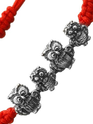 Bracciali - Animalier - 7836 BRACCIALE LOOP GUFINI ROSSO GIOVANNI RASPINI