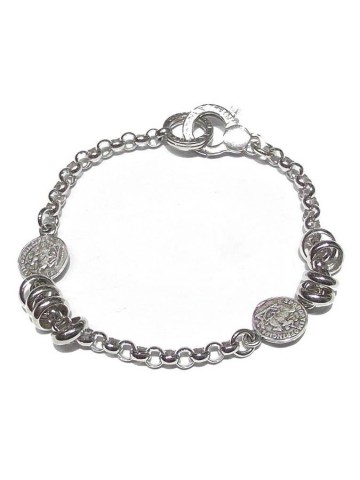 Bracciali - Monete - 10157 BRACCIALE DUE MONETE cm.20 GIOVANNI RASPINI