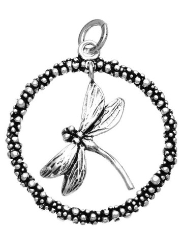 Charms - Floral - 10624 CHARM LIBELLULA GRANDE PERLAGE GIOVANNI RASPINI
