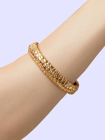 Bracciali - Animalier - 10803 BANGLE MOON CROCODILE DORATO