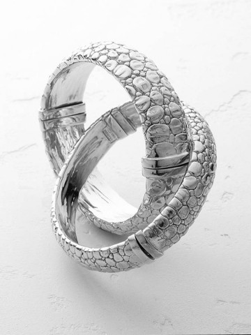 Bracciali - Animalier - 10800 BANGLE MOON CROCODILE GRANDE GIOVANNI RASPINI